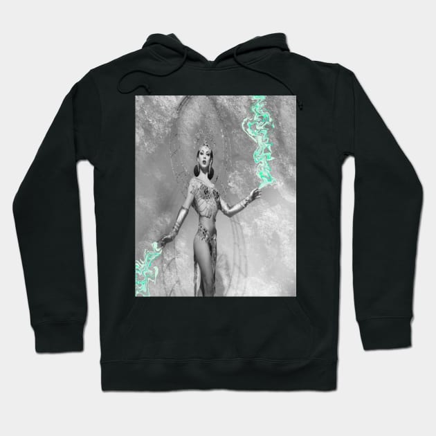 Violet Chachki trippy Halloween design 3 Hoodie by KalanisArt